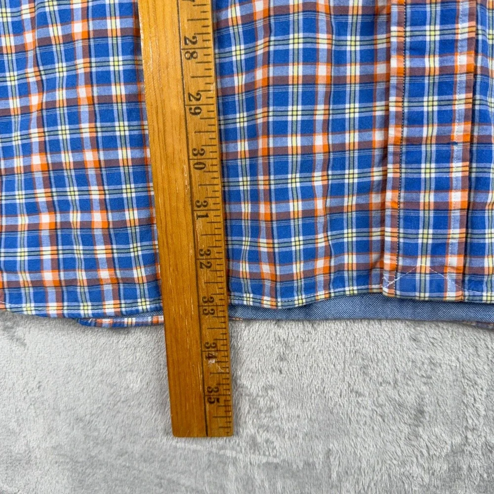 Vtg Ralph Lauren Classic Fit Plaid Check Double Faced Cotton Shirt Mens 2XB Pony - Picture 7 of 14